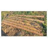 6) used 7 ft grader blades