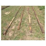 4) sticks oil field pipe 32 ft x 2.75 OD, 2.5 ID