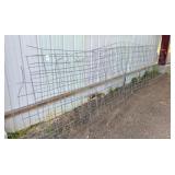 wire panels: 3) 9 ft x 50", 3) 16 ft x 50"