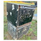 2) HD metal storage bxs 24x18x18 w/side door
