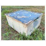 1) HD metal storage 24x21x12 H top open