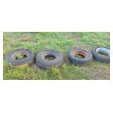 4) mobile home wheels