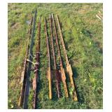 7) 6.5 ft straight T-posts