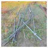 top rail off chain link fence & misc. metal