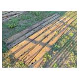 6) used 7 ft grader blades