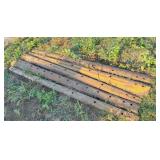 6) used 7 ft grader blades