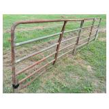 2) 8 ft x 50" pipe gates (1bottm rail rusted out