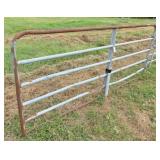 10 ft x 50" galv pipe gate- top & bottom rusty
