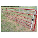 16 ft x 50" painted pipe gate - great condition