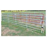 18 ft x 51" galvanized pipe gate - good condition