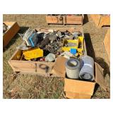 roller chain, sprockets, pipe
