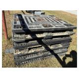 5) plastic pallets - 48 x 48 x 6