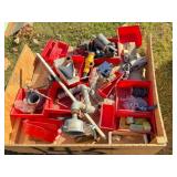 pipes, valves, parts trays