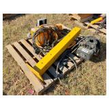 2 pcs: 2 ton hoist & remotes, induction motor