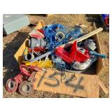 2) Red Valve tools, wire, plastic plumbing