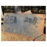 1 4x8 x 1/8" sheet metal & 1 remnant pc