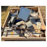 ballasts, elec boxes,motor, metal