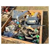 large, misc small metal & plasticconduit elbow,