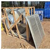 48" Belt Drive Fan & Shutter-unused- no motor