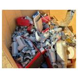 conduit parts,mtrs, bearngs, lg amount small metal