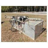 aluminum  tank 48x18x17 w spray rig