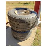 2) 18 x 8.50 - 8   golf car tires & rims
