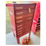 8 tray stand, assortmnets bolts,screws, misc