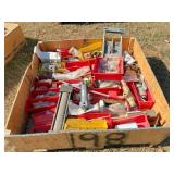 valves, parts drawers, small metal parts