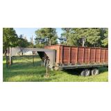 gooseneck box bed grain trailer