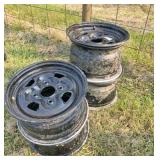set of 4 rims for Grizzly 660