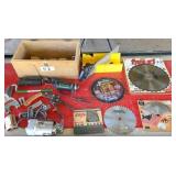 saw blades,saw sharpner,rotary tool, mitre box,