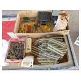 nails, nut drivers, solar motion sensor light