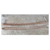 1 cross cut saw w/ handles, 1 without handles