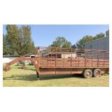gooseneck stock trailer 20 x 5 inside