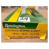 20 rnds 30-30   170 gr