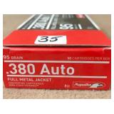 50 rnds 380 Auto 95 gr FMJ