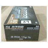 50 rnd 38 Spec 125 gr FMJ