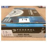 13 rnds 280 Rem 150 gr