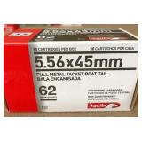 50 rnds 5.56x45mm  62 gr  FMJ BT