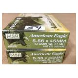 40 rnds 5.56x45mm  62 gr  FMJ BT