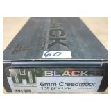 20 rnds 6mm Creedmoor 105 gr BT HP