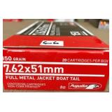 20 rnds 7.62x51mm 150 gr FMJ BT
