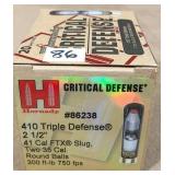 20 rnds  410 ga Triple Defense 2.5"