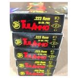 100 rnds 223 Rem  55 gr FMJ