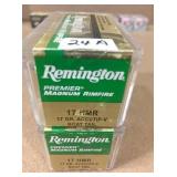100 rnds 17 HMR 17 gr Boat Tail 100 rnds 17 HMR 17 gr Boat Tail