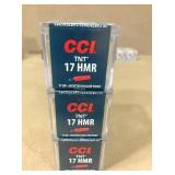 150 rnds 17 HMR 17 gr TNT JHP 150 rnds 17 HMR 17 gr TNT JHP