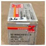 50 rnds 22 win Mag 40 gr hollow pt 50 rnds 22 win Mag 40 gr hollow pt