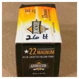 50 rnds 22 Magnum 40 gr  hollow pt