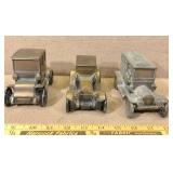 3 cast iron car coin banks 3 cast iron car coin banks