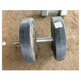 bumbell with 20 lb weights bumbell with 20 lb weights